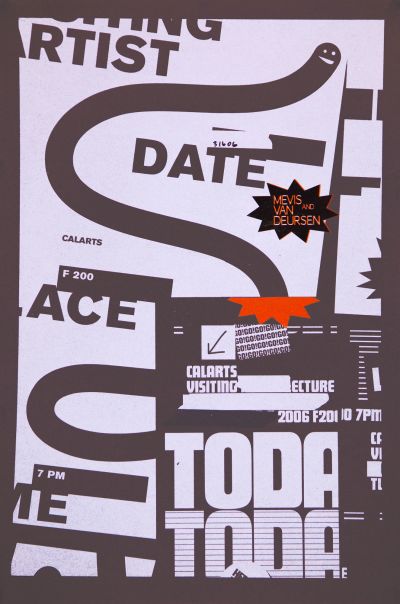 CalArts poster: Mevis & Van Deursen by Mike Calvert 