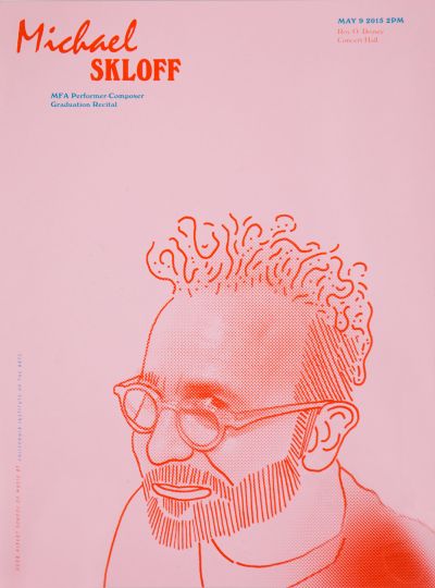 CalArts poster: Michael Skloff by Jacob Halpern 