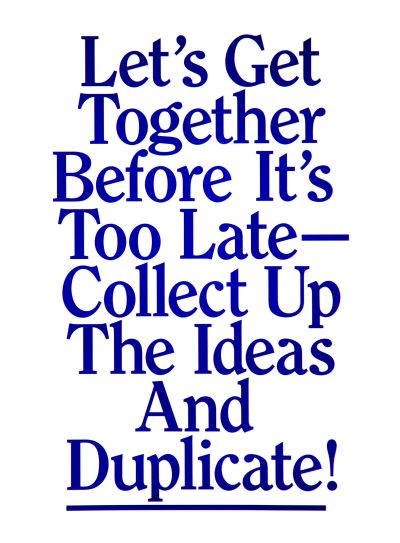 CalArts poster: Let’s Get Together (Pop Up Studio) by Mark Owens 