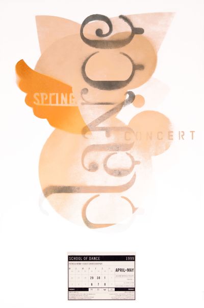 CalArts poster: Spring Dance Concert by Michael Kohnke 