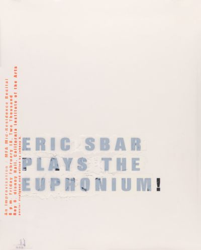 CalArts poster: Eric Sbar Plays The Euphonium by John Kieselhorst 
