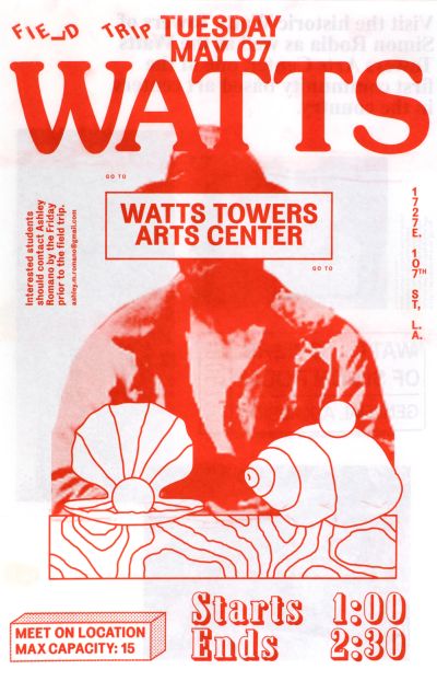 CalArts poster: Watts 1 by Stefano Giustiniani 