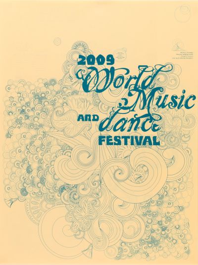 CalArts poster: World Music And Dance 1 by Peter Kaplan Tasheka Arcenaux 