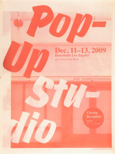 CalArts poster: Pop Up Studio_1 by Ania Diakoff 