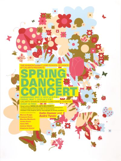 CalArts poster: Spring Dance Concert by Tasheka Arcenaux 