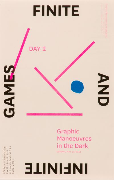 CalArts poster: Finite And Infinite Games by Danae Moore Kate Johnston Scott Massey Tim Belonax 