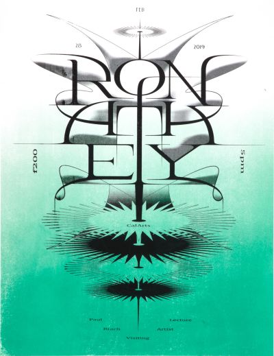CalArts poster: Ron Athey by Vivian Naranjo 