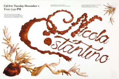 CalArts poster: Nicola Constantino by Dasol Jung Sharleen Chen 