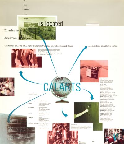 CalArts poster: Calarts Bulletin poster by Ed Fella Jeff Keedy Lorraine Wild 