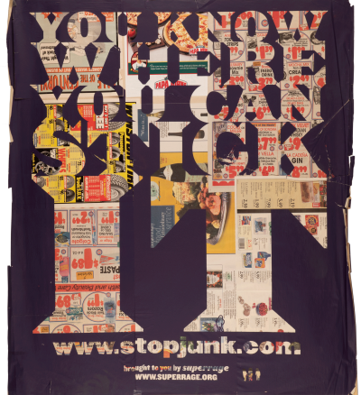 CalArts poster: You Know Where You Can Stick It by Brian Roettinger Daniela Marx Jennifer Hopkins Samuel Farfsing Tuan Phan 
