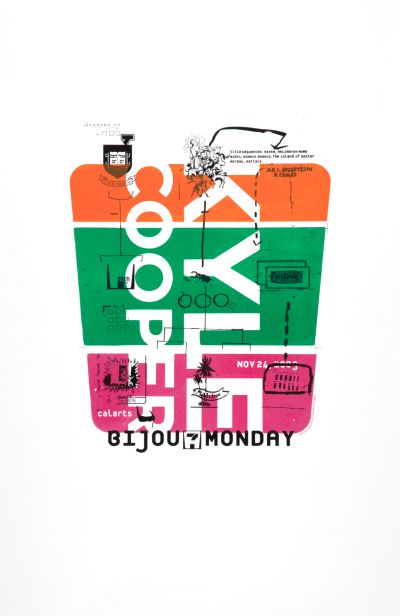 CalArts poster: Kyle Cooper by Max Erdenberger Megan McGinley 