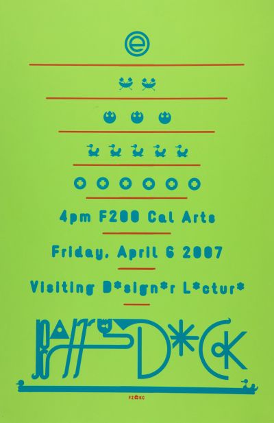 CalArts poster: Barry Deck by Florencio Zavala Kate Cardoza 