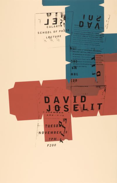 CalArts poster: David Joselit by Petra Michel 