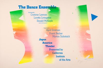 CalArts poster: The Dance Ensemble by April Greiman 