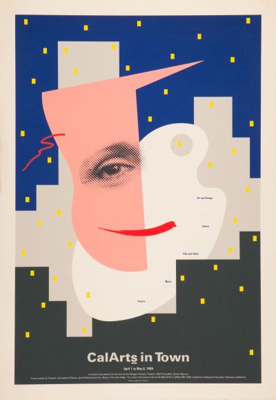CalArts poster: CalArts In Town by Robert Burns Dennis Michael Dimos 
