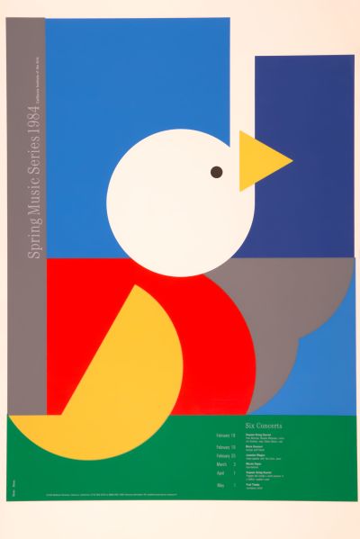 CalArts poster: Spring Music Series 1984 by Robert Burns Dennis Michael Dimos 
