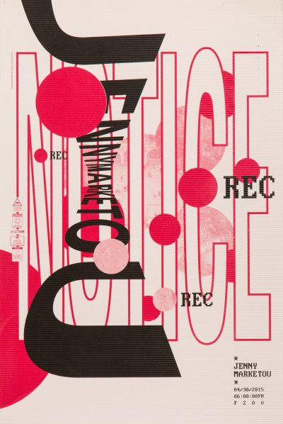 CalArts poster: Jenny Marketou by Henrique Eira Iris Chung 