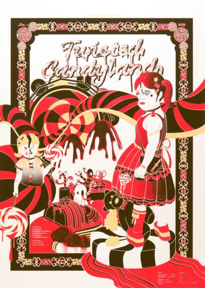 CalArts poster: Twisted Candyland by Allison Hsiao David Yoo 