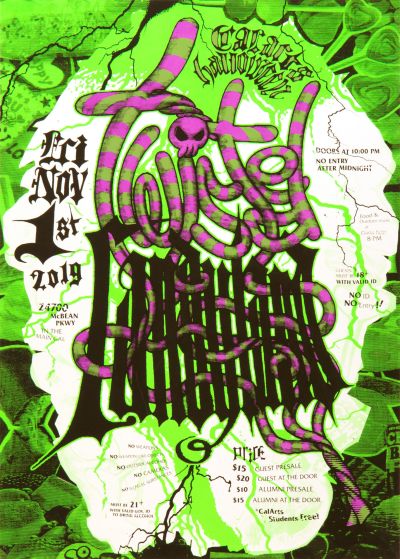 CalArts poster: Twisted Candyland by Akane Yasuda Grace Rosenman 