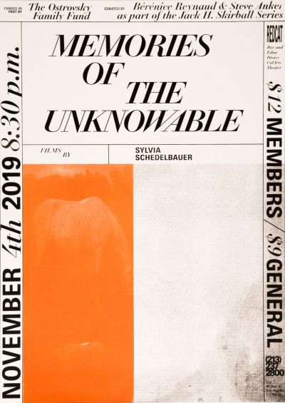 CalArts poster: Memories Of The Unknowable by Zhenyu Qu Conny Cavazos 