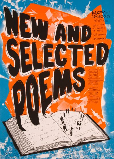 CalArts poster: Cecilia Vicuña: New and Selected Poems by Alex Cerutti Bryan Gelderbloom 