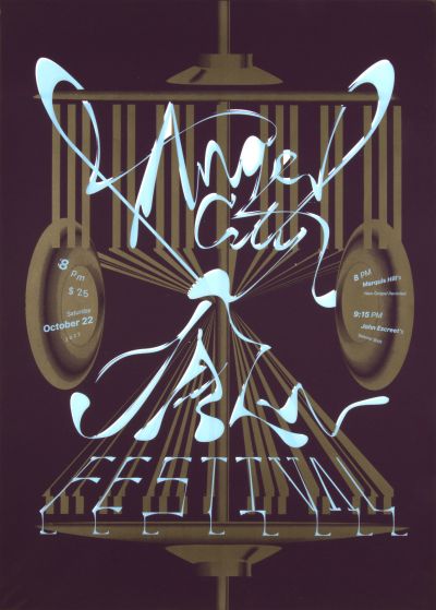 CalArts poster: Angel City Jazz Festival by Michelle Bac Zhen Lu 