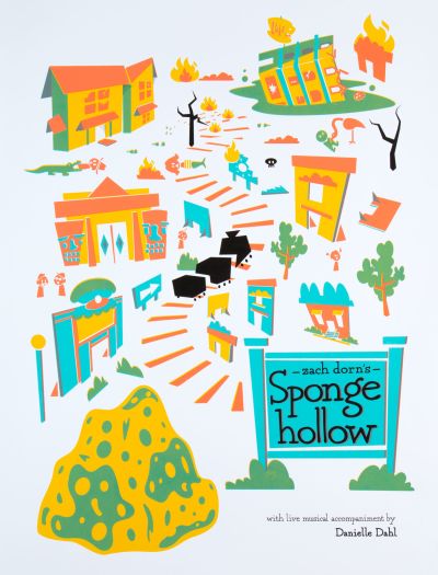 CalArts poster: Zach Dorn&#8217;s Sponge Hollow by Bryan Gelderbloom Gian Montes 