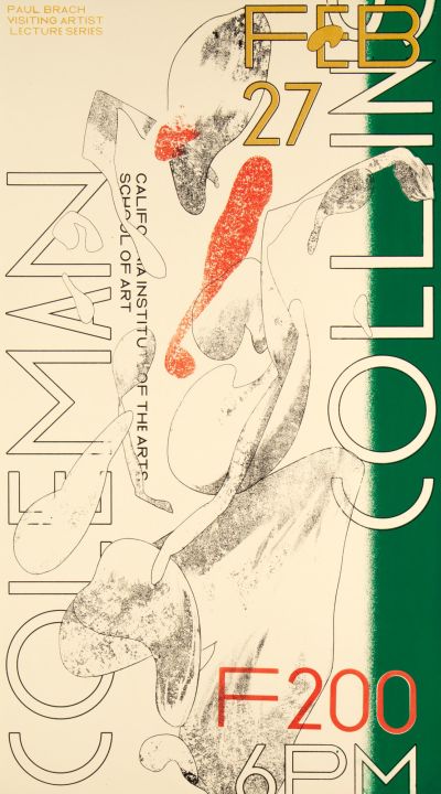 CalArts poster: Coleman Collins by Yize Wang 