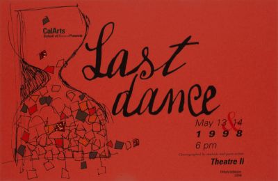 CalArts poster: Last Dance by Rhonda Zayas 