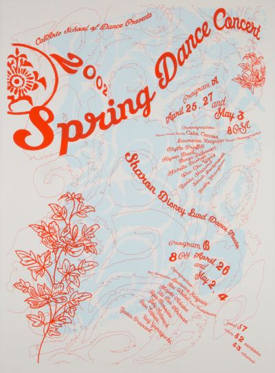 CalArts poster: Spring Dance by Jae-Hyouk Sung 