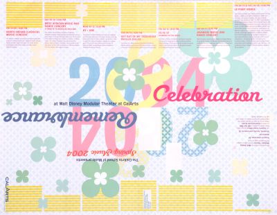 CalArts poster: Spring Music 2004: Celebration & Remembrance by Jae-Hyouk Sung 