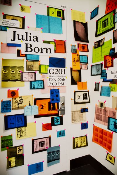 CalArts poster: Julia Born by Yunji Jun 
