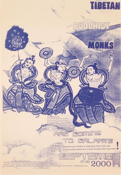 CalArts poster: Tibetan Buddhist Monks by Andrew Kutchera 