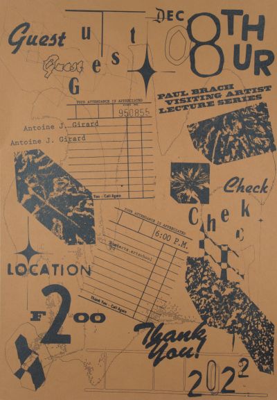 CalArts poster: Antoine J. Girard by Louise-Audrey Zenezini 