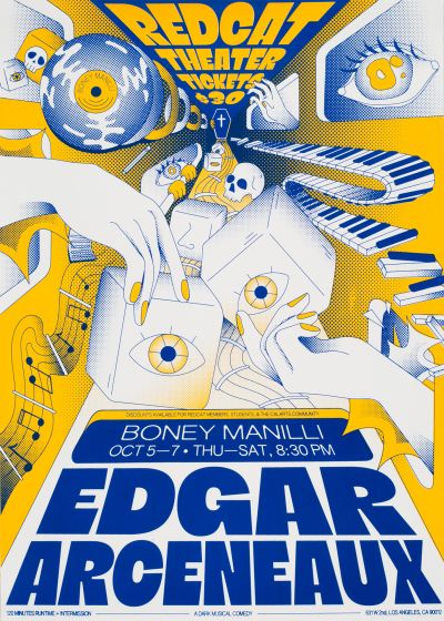 CalArts poster: Boney Manilli by Shivangi Chopra Ally Sutton 