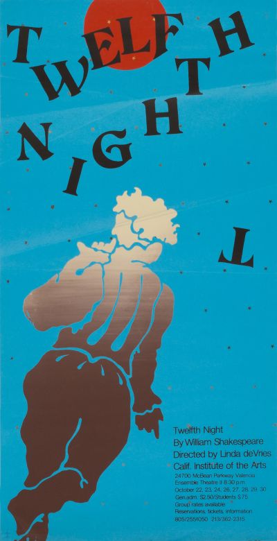CalArts poster: Twelfth Night by Barbara Eddy 
