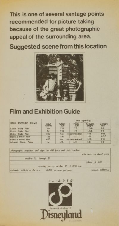 CalArts poster: Disneyland (Film and Exhibition Guide) by 