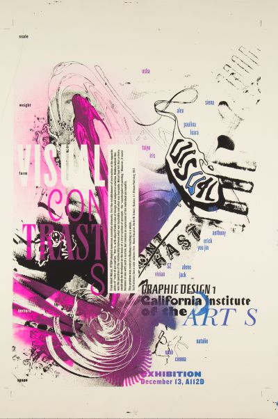 CalArts poster: Visual Contrasts by 