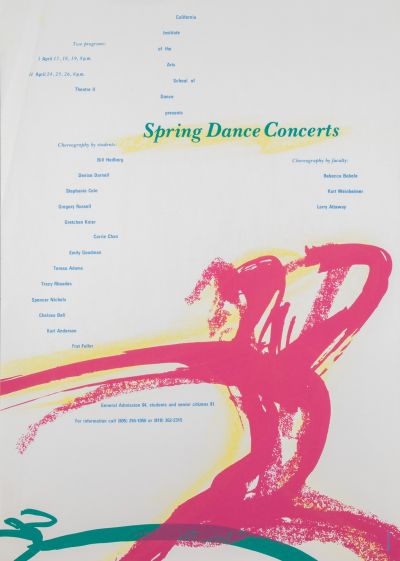 CalArts poster: Spring Dance Concerts by 