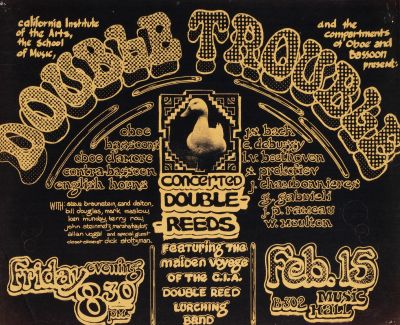 CalArts poster: Double Trouble by Matt Pomaski 