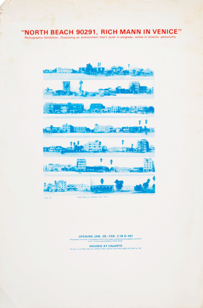 CalArts poster: North Beach 90291, Rich Mann in Venice by Rick Mann 