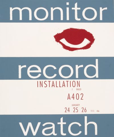 CalArts poster: Monitor Record Watch by 