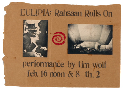 CalArts poster: EULIPIA: Rahsaan Rolls On by Tim Wolf 
