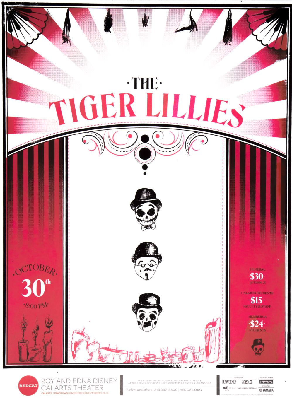 REDCAT: The Tiger Lillies poster by Christine Shen, Angela Bac