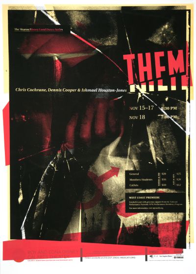 CalArts poster: REDCAT: Them by Pedro Lavin Pierre Nguyen 