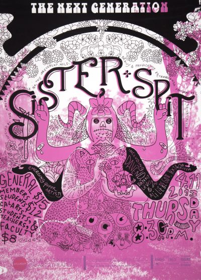 CalArts poster: REDCAT: &#8220;The Next Generation: Sister Spit&#8221; by Francesca Ramos 