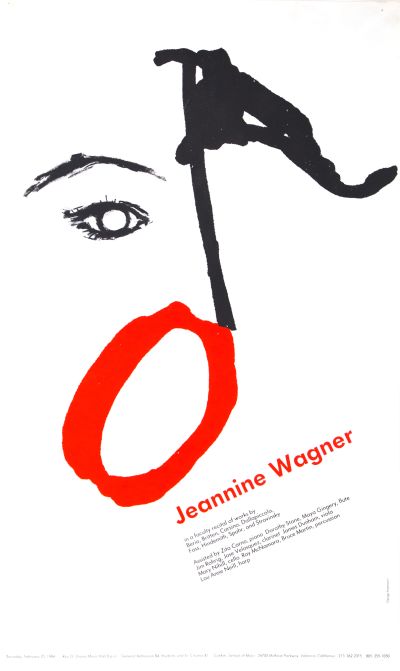 CalArts poster: Jeannine Wagner by Kevin Hosmann 