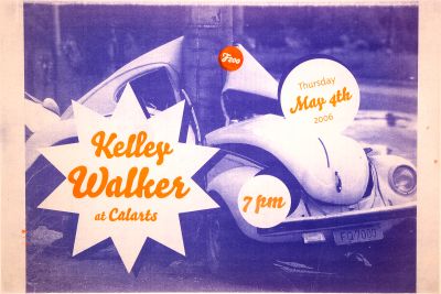 CalArts poster: Kelley Walker by Maja Blazejewska 