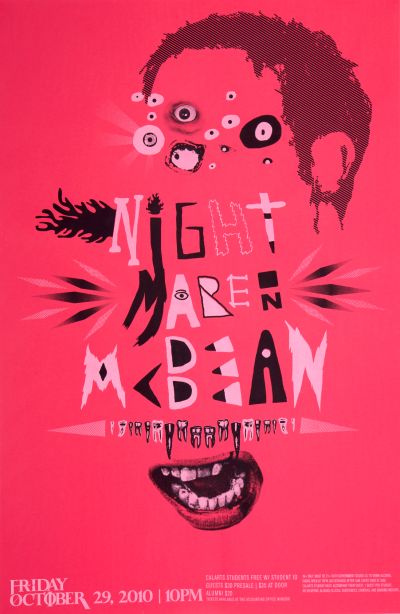 CalArts poster: 2010 CalArts Halloween: Nightmare on McBean by Zachary Roberson 