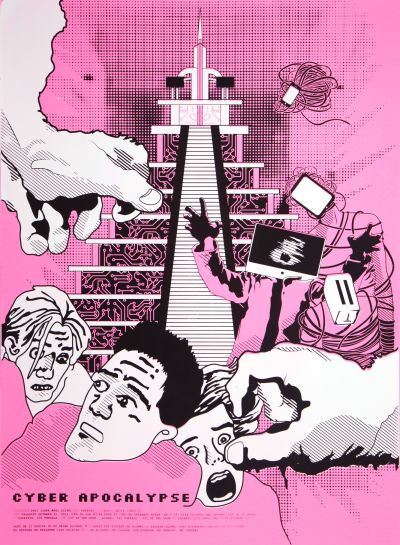 CalArts poster: 2012 CalArts Halloween: Cyber Apocalypse by Crystal Yi Dawoon Jeung Nikki Lee 